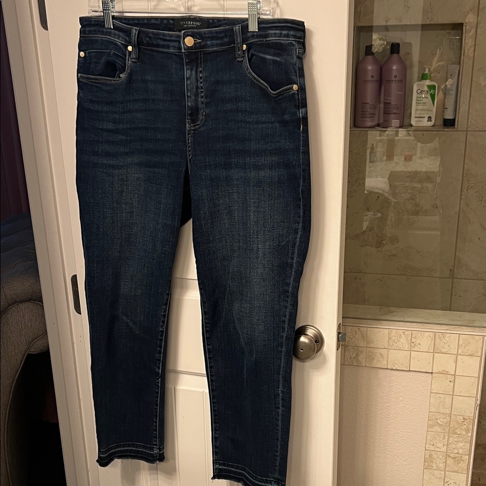 Liverpool Dark Blue Stretch Jeans